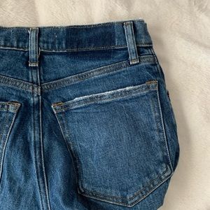 Abercrombie 90s Ultra Hugh Rise Straight Jeans in Dark Wash Sz 26